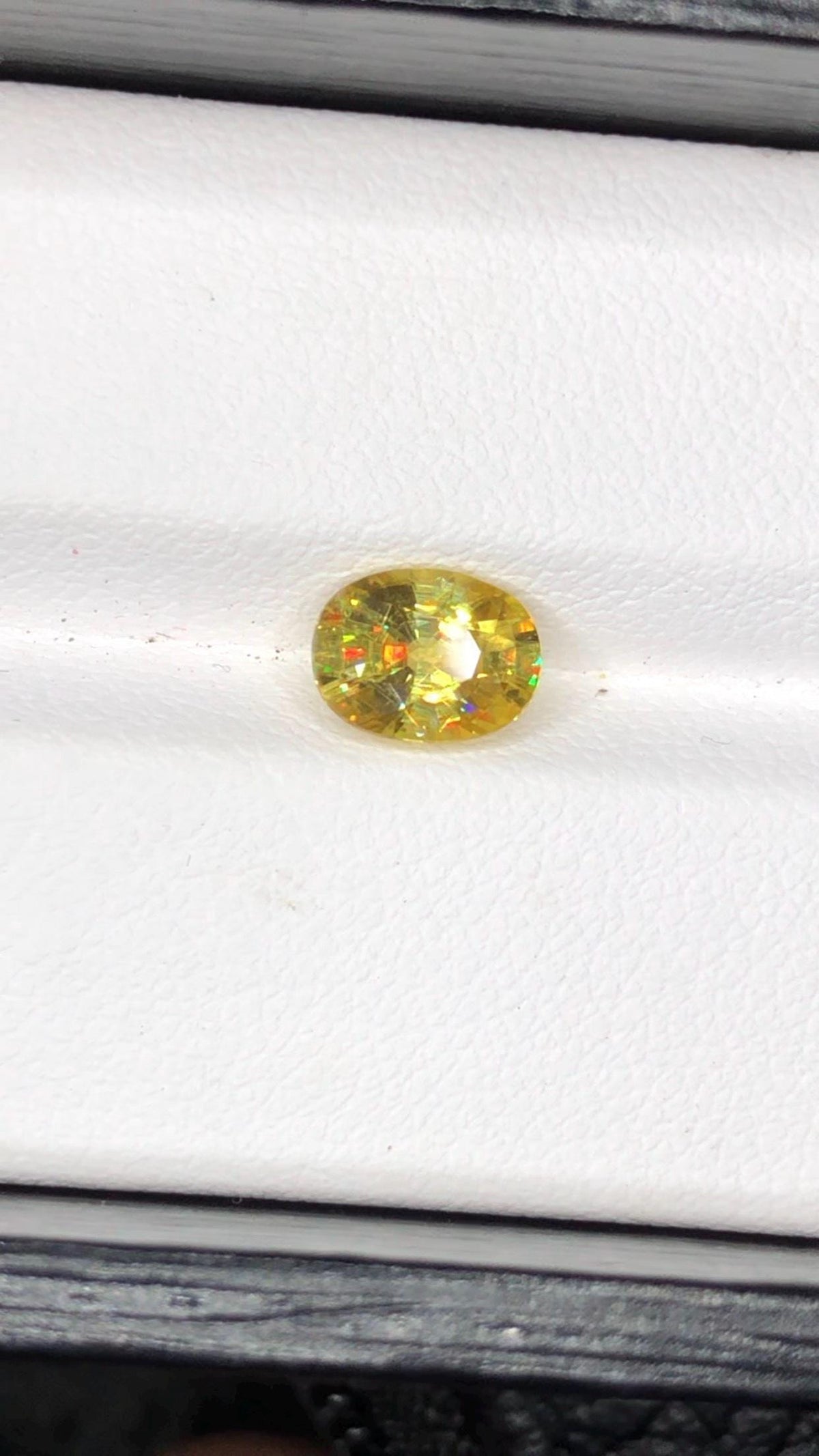 Natural Fire Sphene Gemstone: Oval Cut, 1.45 CT, Himalayan Origin