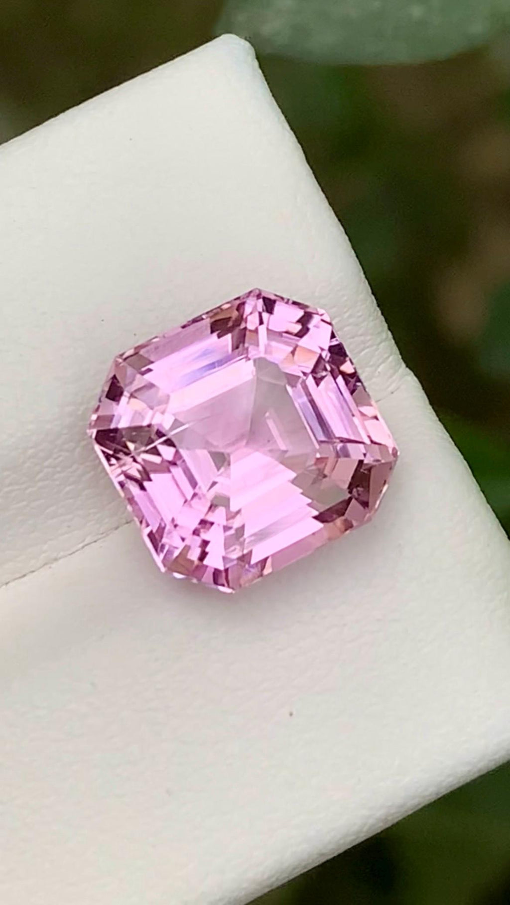 Pink Kunzite Gemstone: 7.10 CT Faceted Asscher Cut From Nuristan Afghanistan
