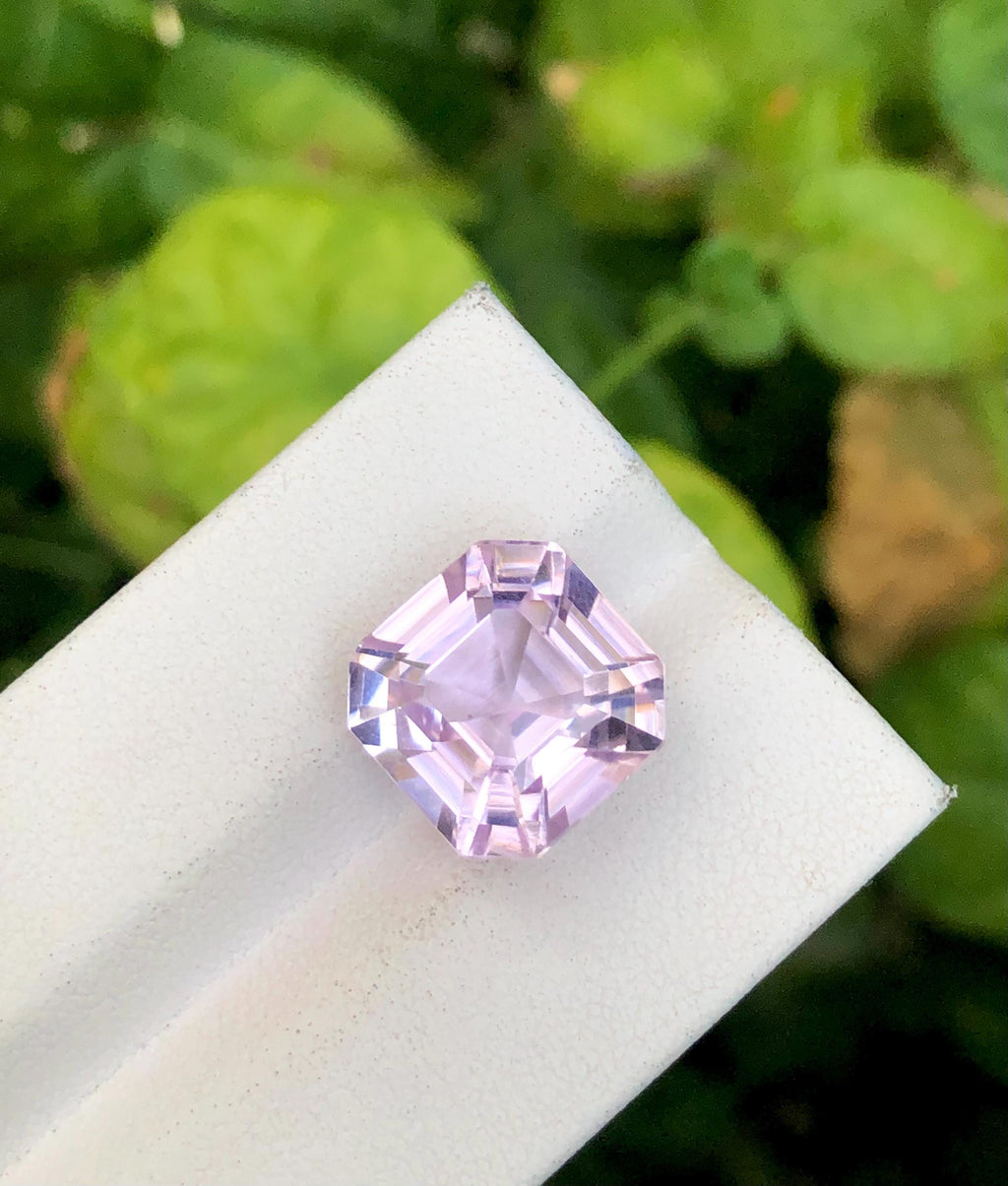 Pink Kunzite 11.95ct Asscher Octagonal Cut – Sparkling Afghan Gemstone