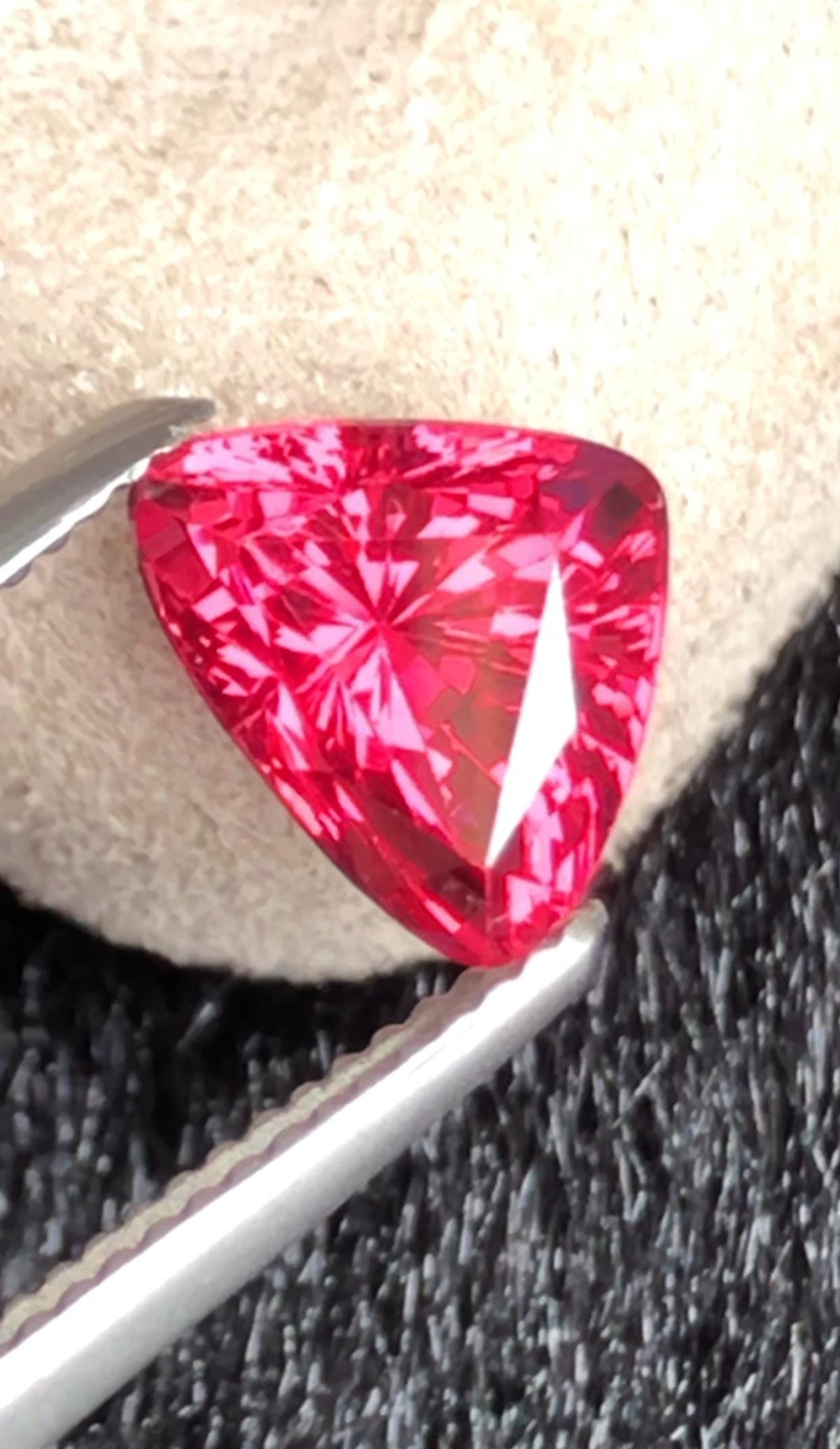 Mahenge Spinel 1.37 ct Octagon Cut – Vivid Pink With Certificate