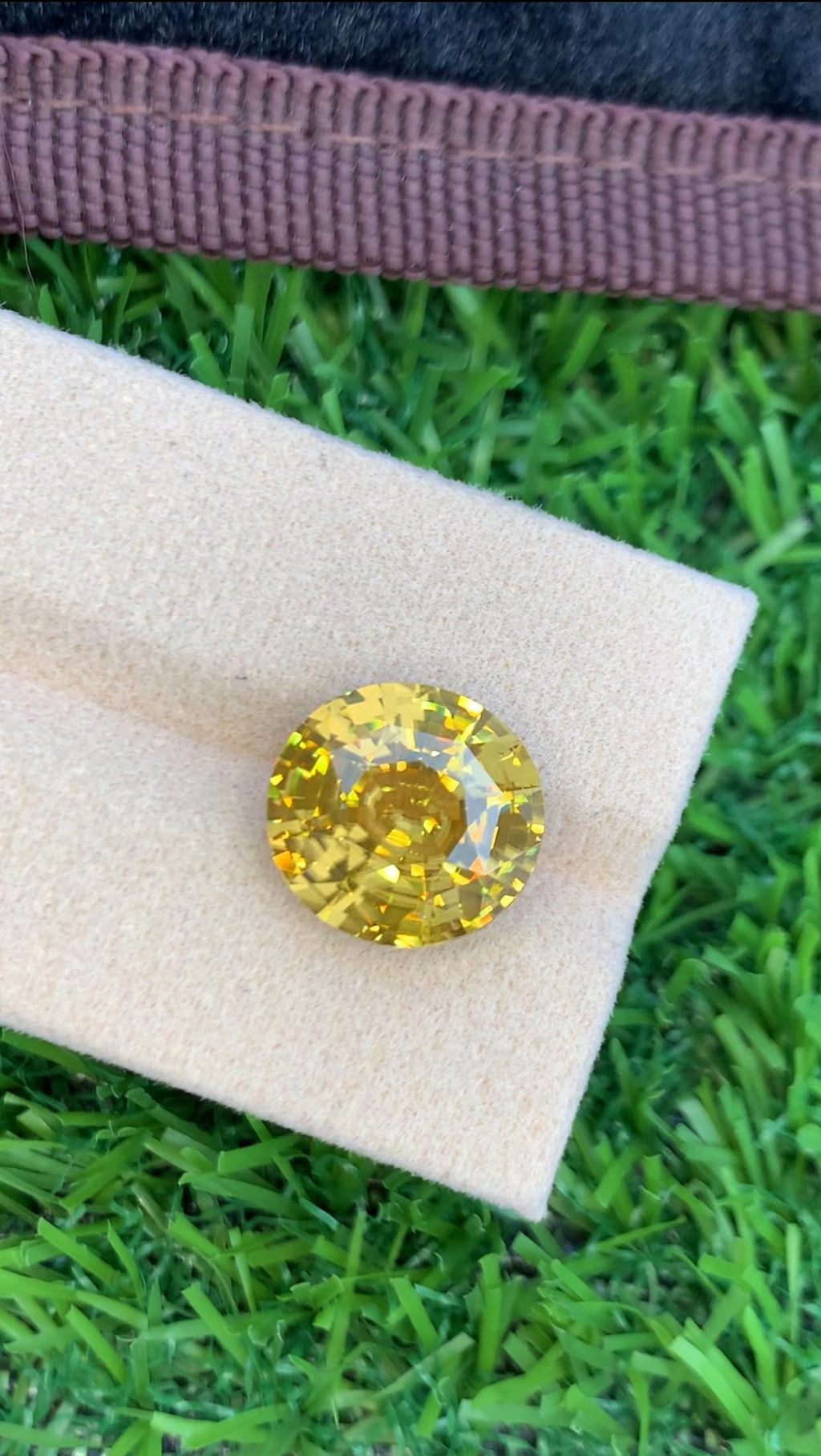 Yellow Zircon 11.00ct Oval Cut Gemstone from Sri Lanka