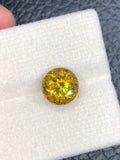 Natural Fire Sphene Gemstone: Round Cut, 3.10 CT, Himalayan Origin