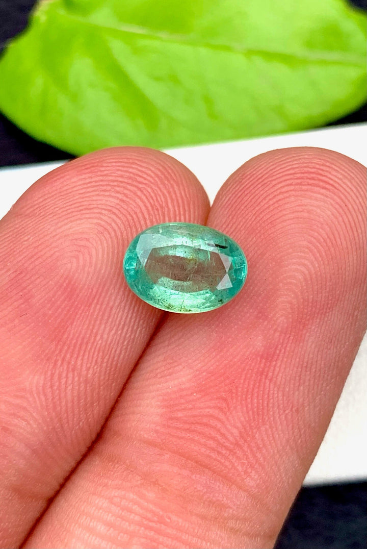 Natural Emerald Loose Gemstone Cushion Cut , Ring/ Jewelry Size zambia Emerald~ 2.60 Carats