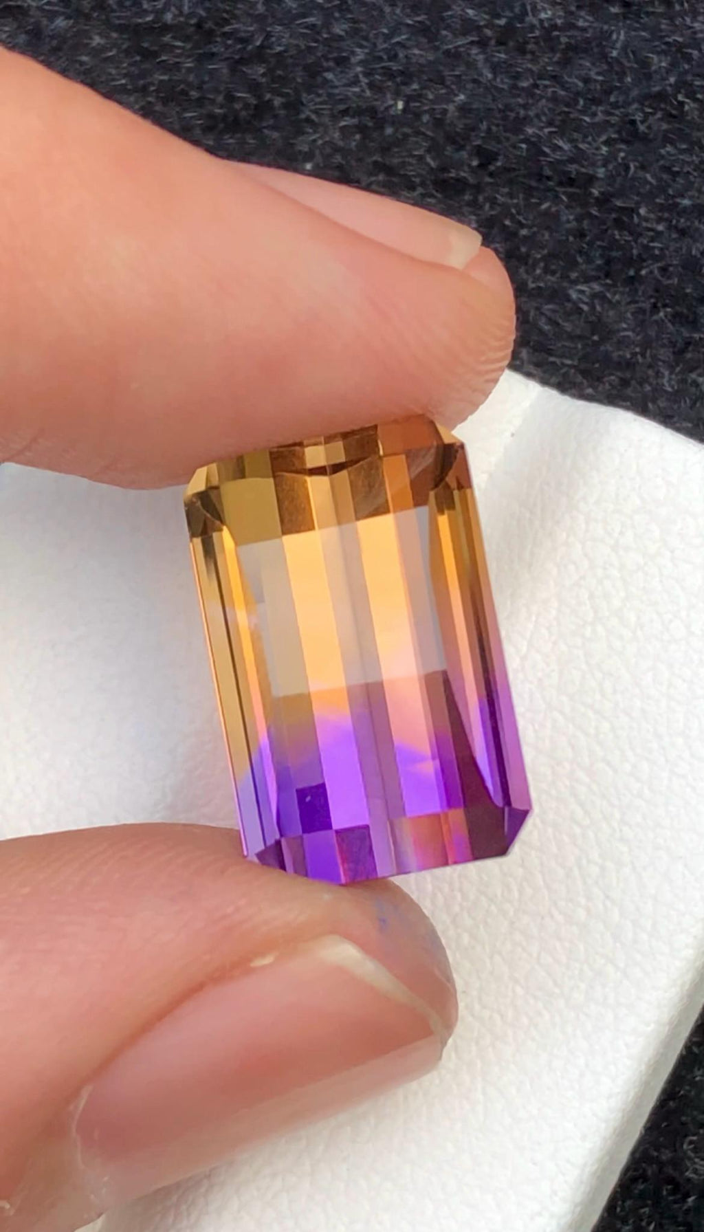 Ametrine 10.50 Carat Pixel Cut Loose Gemstone – from Brazil