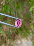 Faceted Pink Tourmaline Stone: 1.90 CT Cushion Cut Gemstone