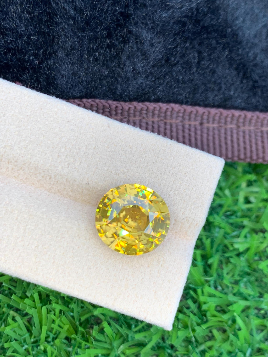 Yellow Zircon 11.00ct Oval Cut Gemstone from Sri Lanka