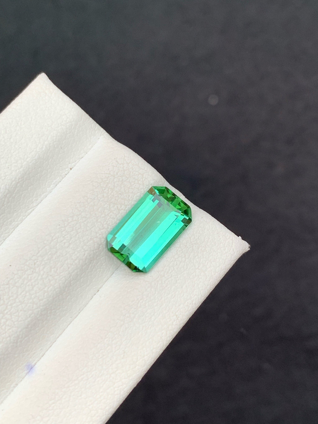 Emerald Cut Blue Green Tourmaline Gemstone: 2.25 Carat, Afghanistan Origin