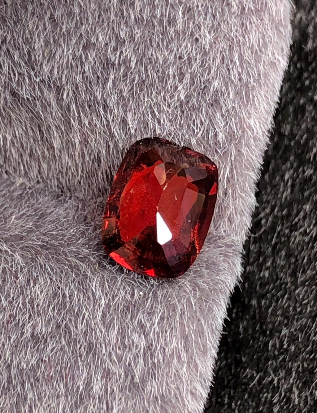 Vivid Red Spinel 1.74 ct Cushion Cut - Burma Gemstone Loose Stone