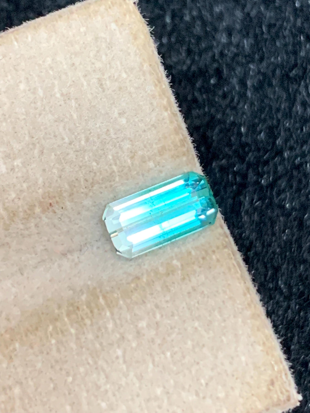 Neon Blue Tourmaline Stone: Cushion Cut Gemstone for Ring Making, 1.15 CT
