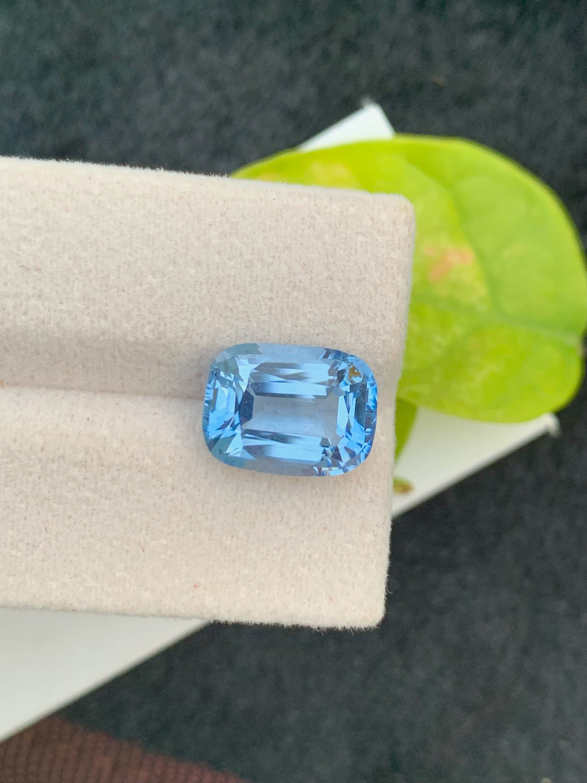 Santa Maria Aquamarine Gemstone: 5.25 CT Cushion Cut, Brazil