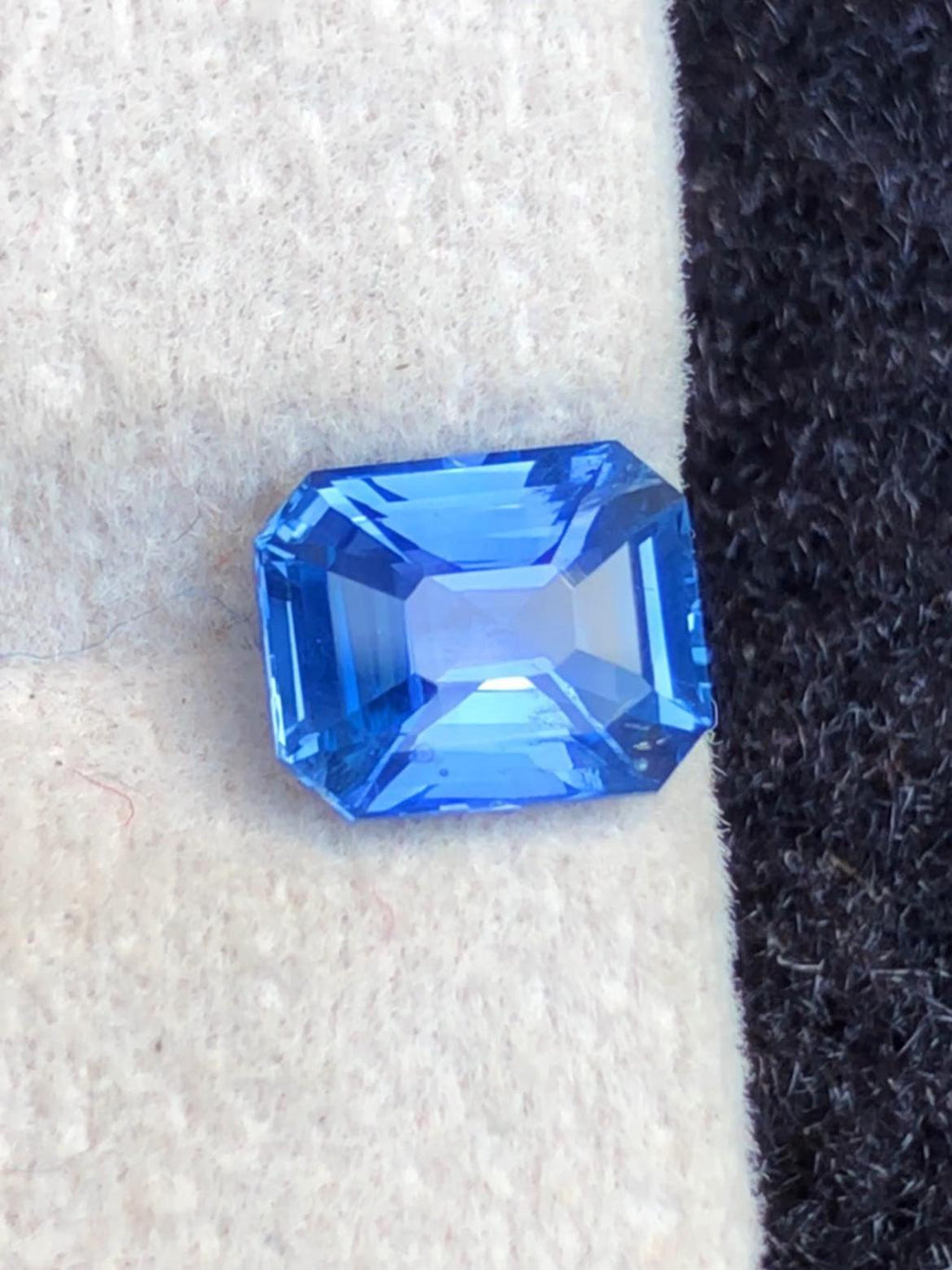Blue Sapphire 1.54 Carat , Octagonal cut From Ceylon Sri Lanka With Certificate