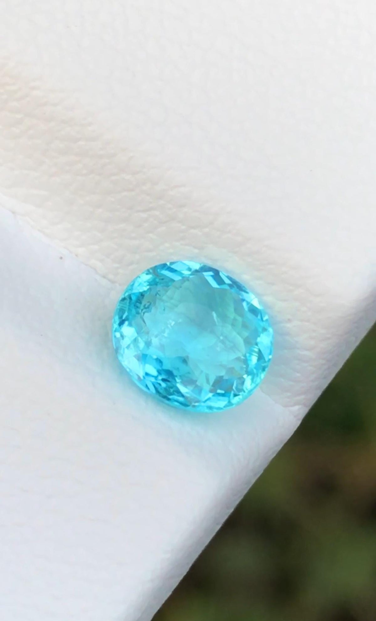 AAA Paraiba Tourmaline Gemstone: Cushion Cut, 0.90 CT Loose Stone
