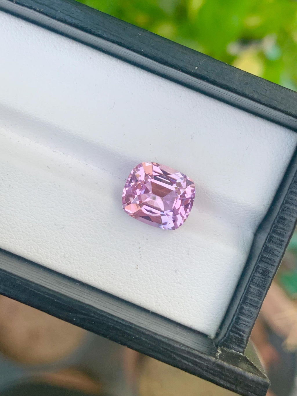 Cushion Cut Pink Kunzite Gemstone: Natural Afghanistan Gem (6.30 Carat)