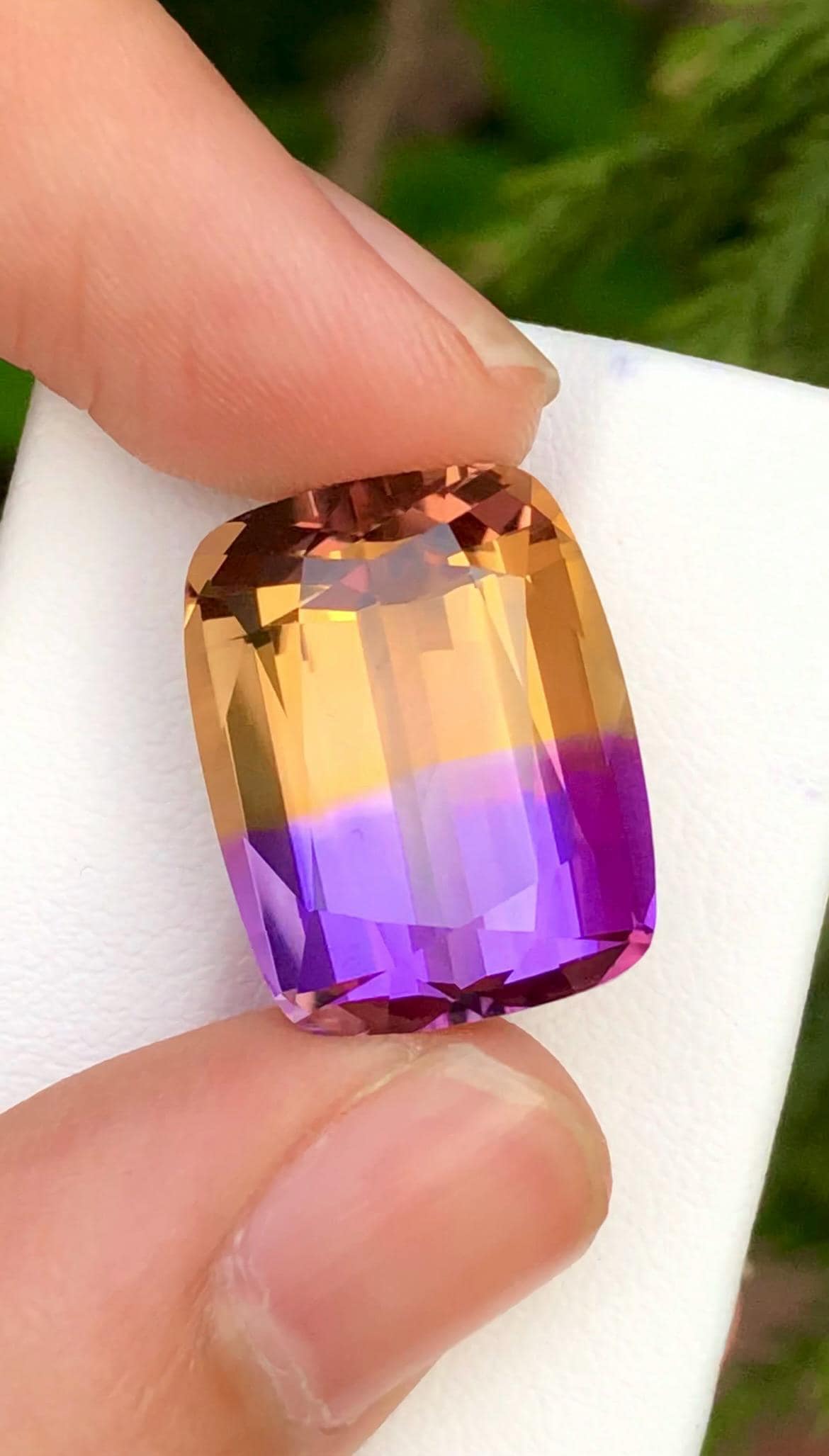 Bi-Color Ametrine 23.50 ct Cushion Cut – Gemstone from Brazil