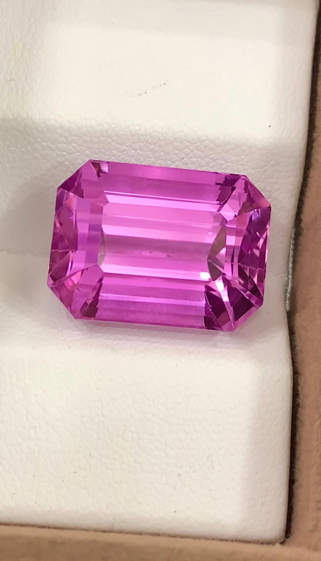 Pink Kunzite 28.35 Carat Emerald Cut Loose Gemstone from Afghanistan