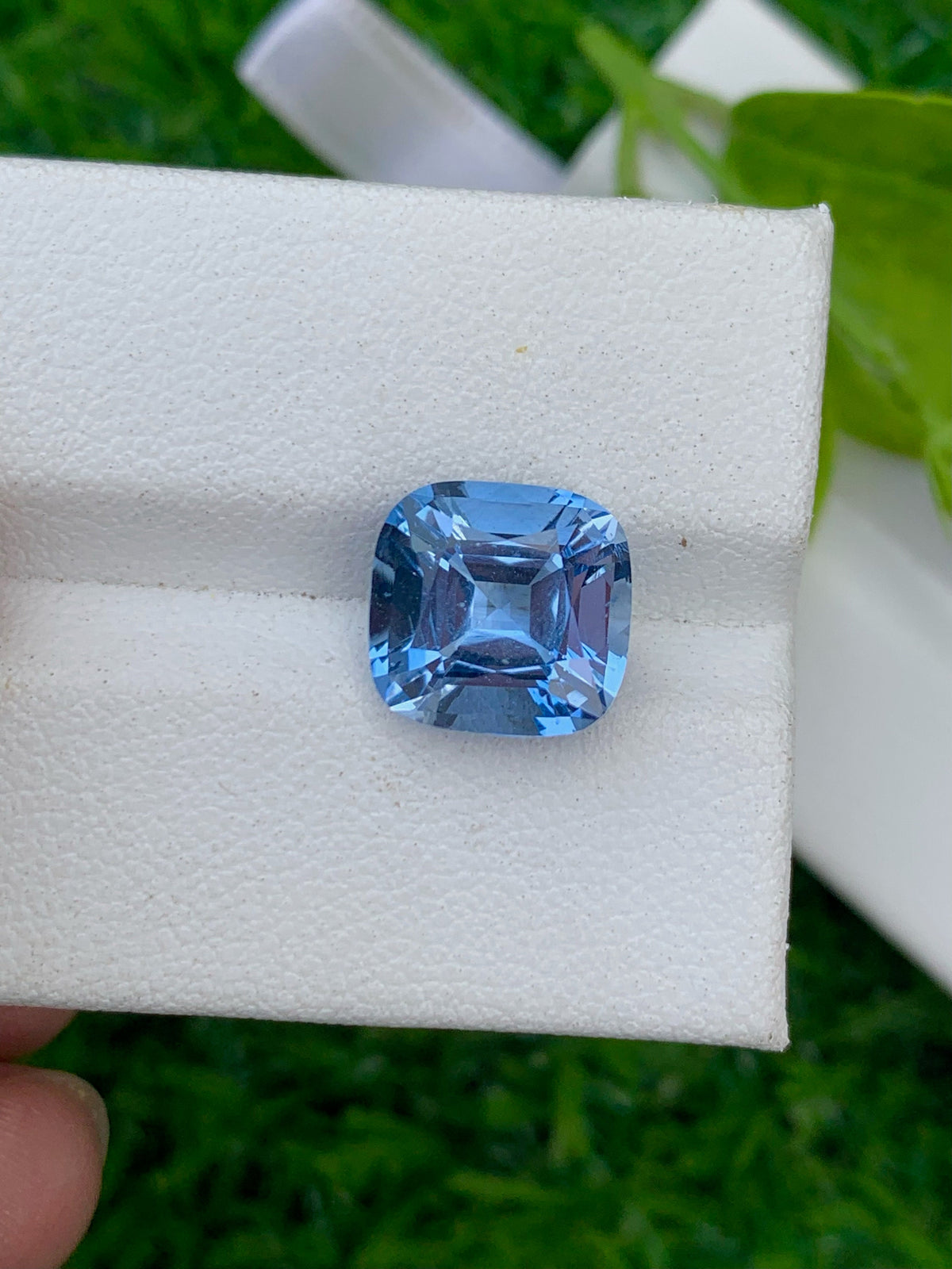 Santa Maria Blue Aquamarine: 3.65 CT VVS Cushion Cut Gemstone