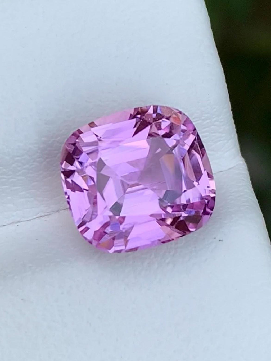 Pink Kunzite Gemstone: 6.50 CT Faceted Cushion Cut From Nuristan Afghanistan