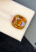10.95 Carat Faceted Sphene Gemstone: Yellow-Green Ring Stone