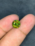 Chrome Sphene 2.40ct Round Cut • Vivid Fire • Skardu Source