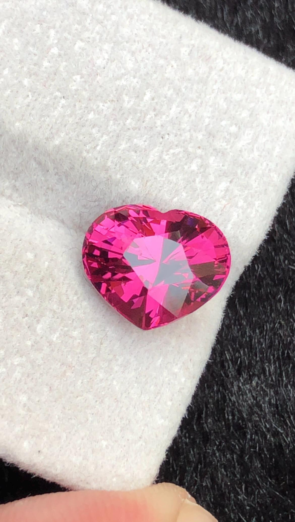 Purple Rhodolite Garnet 2.10ct Heart Cut – Tanga Mine Tanzania