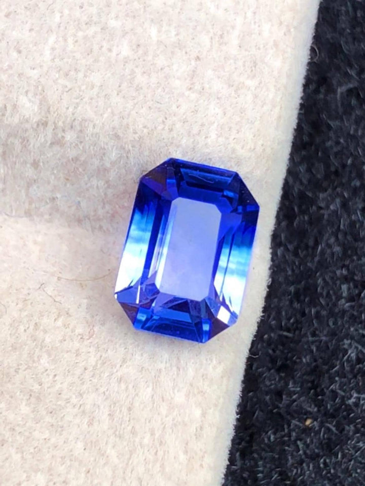 Blue Sapphire 1.48ct Emerald Octagonal Cut Madagascar
