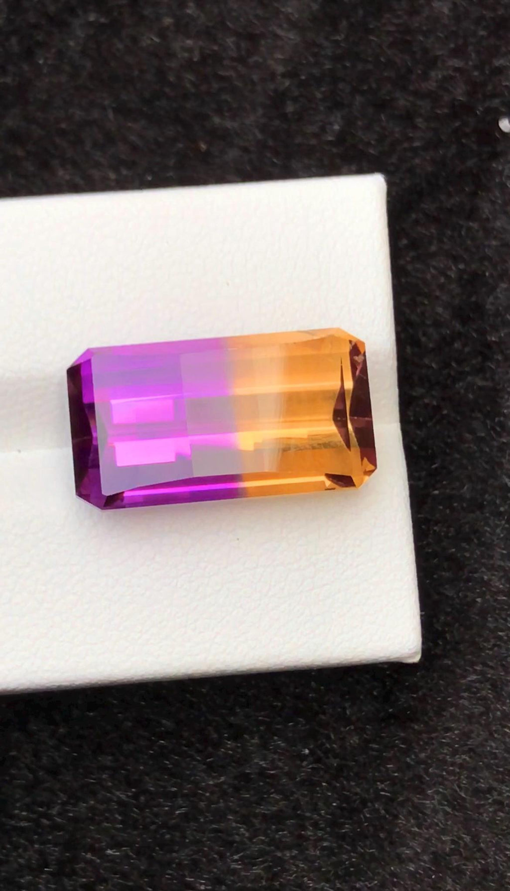 Ametrine 14.50 Carat Pixel Cut Loose Gemstone – from Brazil