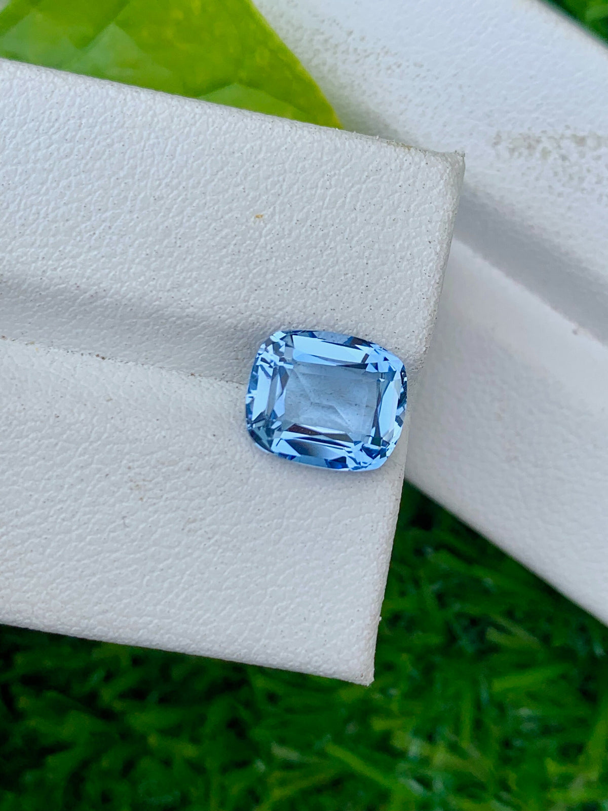 Natural Santa Maria Aquamarine Gemstone: 2.80 CT Flawless Cushion Cut