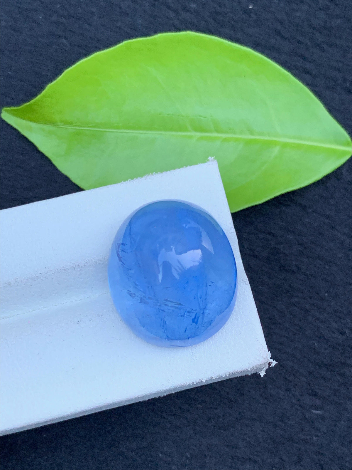 Santa Maria Aquamarine Cabochon: 37.25 CT Oval Gemstone