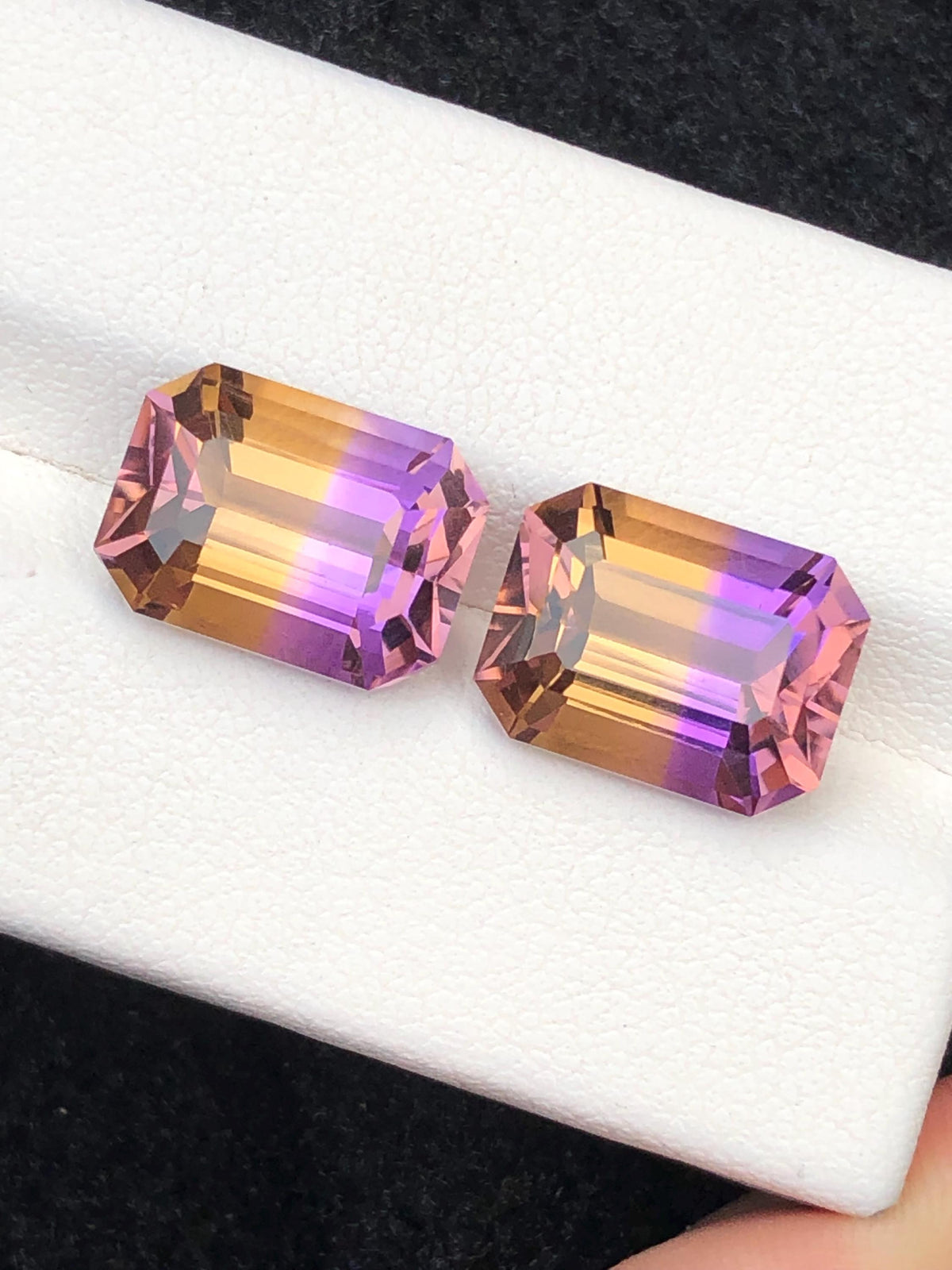 Bi Color Ametrine 11.40ct Cushion Cut • Bi-Color Gemstone from Bolivia
