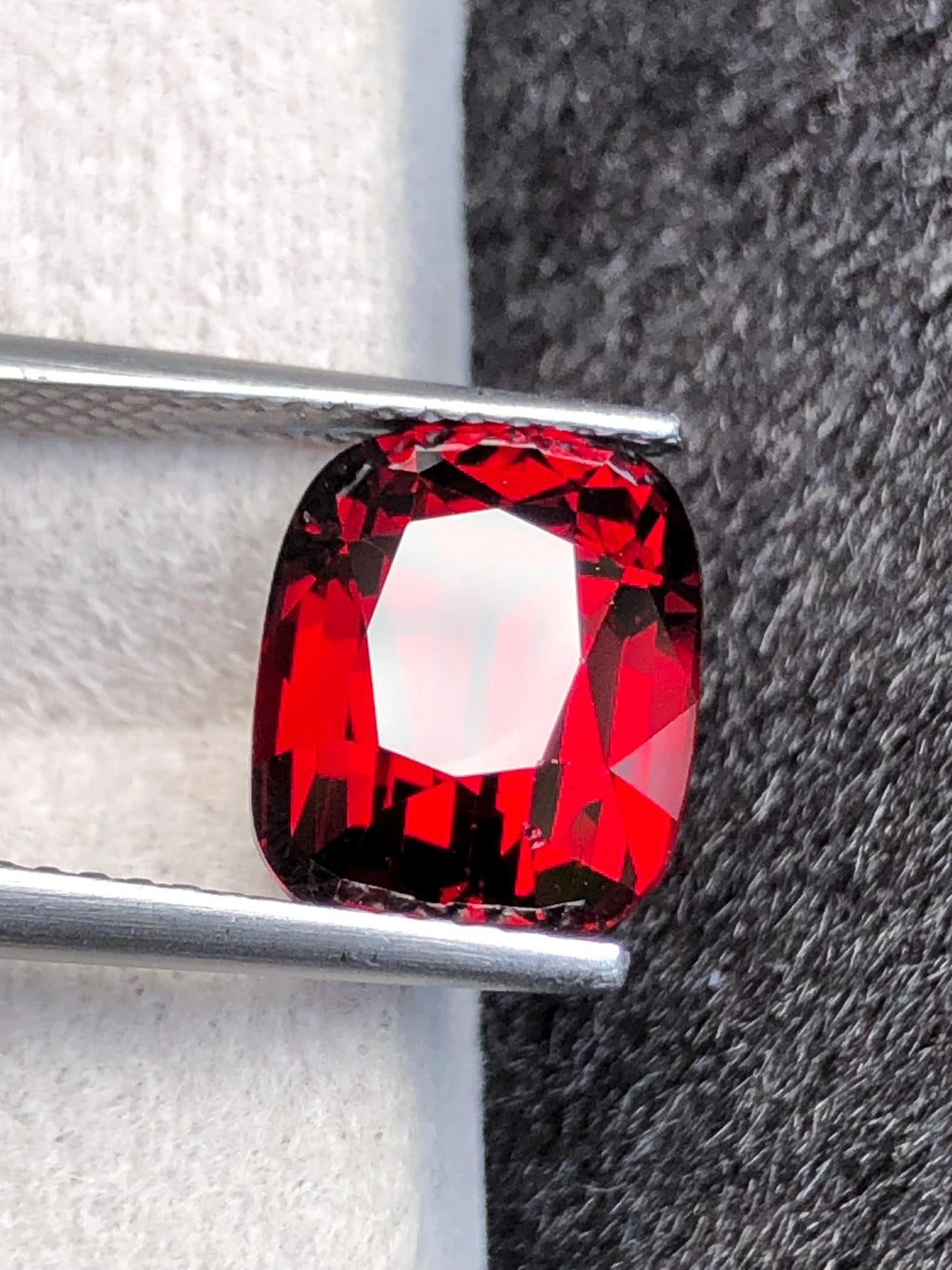 Rhodolite Garnet 5.86ct Cushion Cut Vibrant Reddish Gemstone from Tanzania