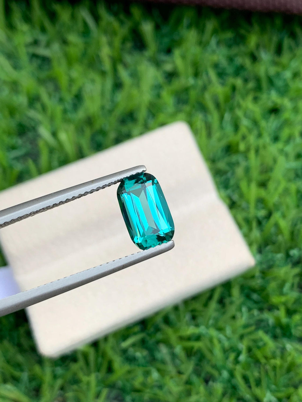 Blue Lagoon Tourmaline Gemstone: 2.10 CT Cushion Cut, Afghanistan Origin