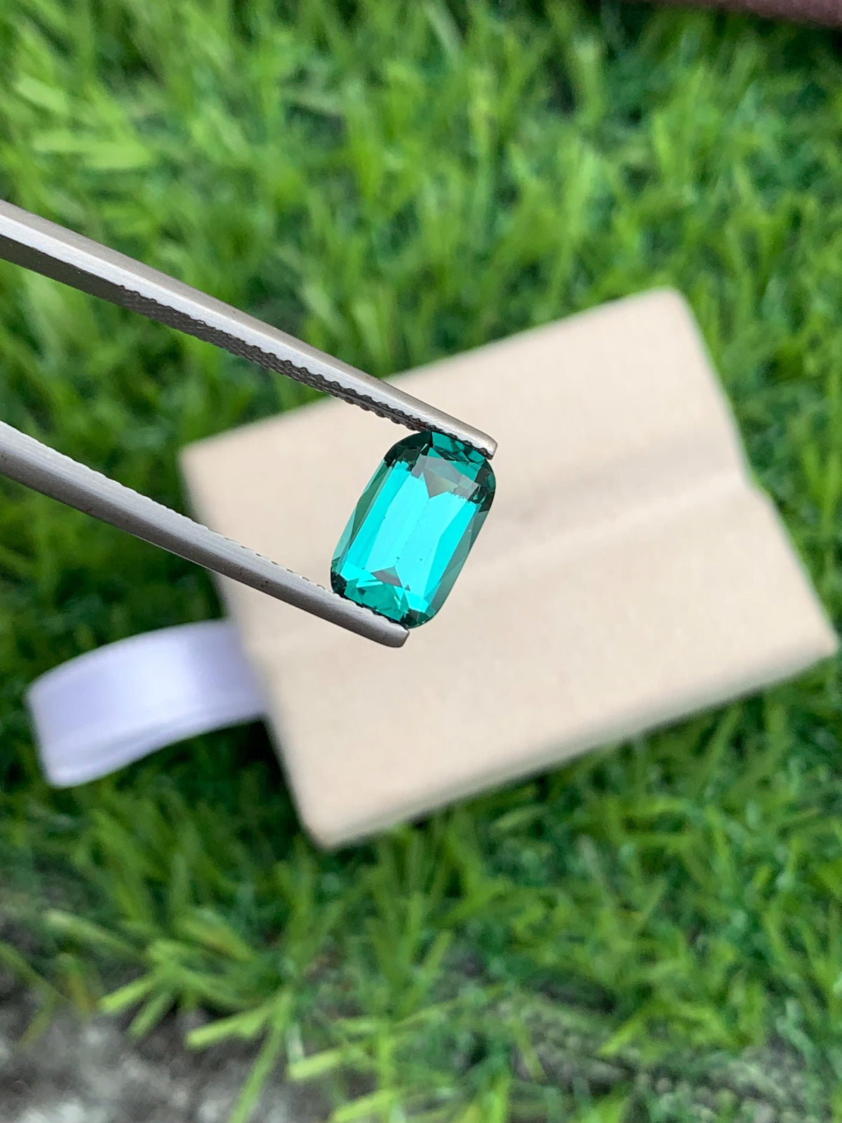 Blue Lagoon Tourmaline Gemstone: 2.10 CT Cushion Cut, Afghanistan Origin