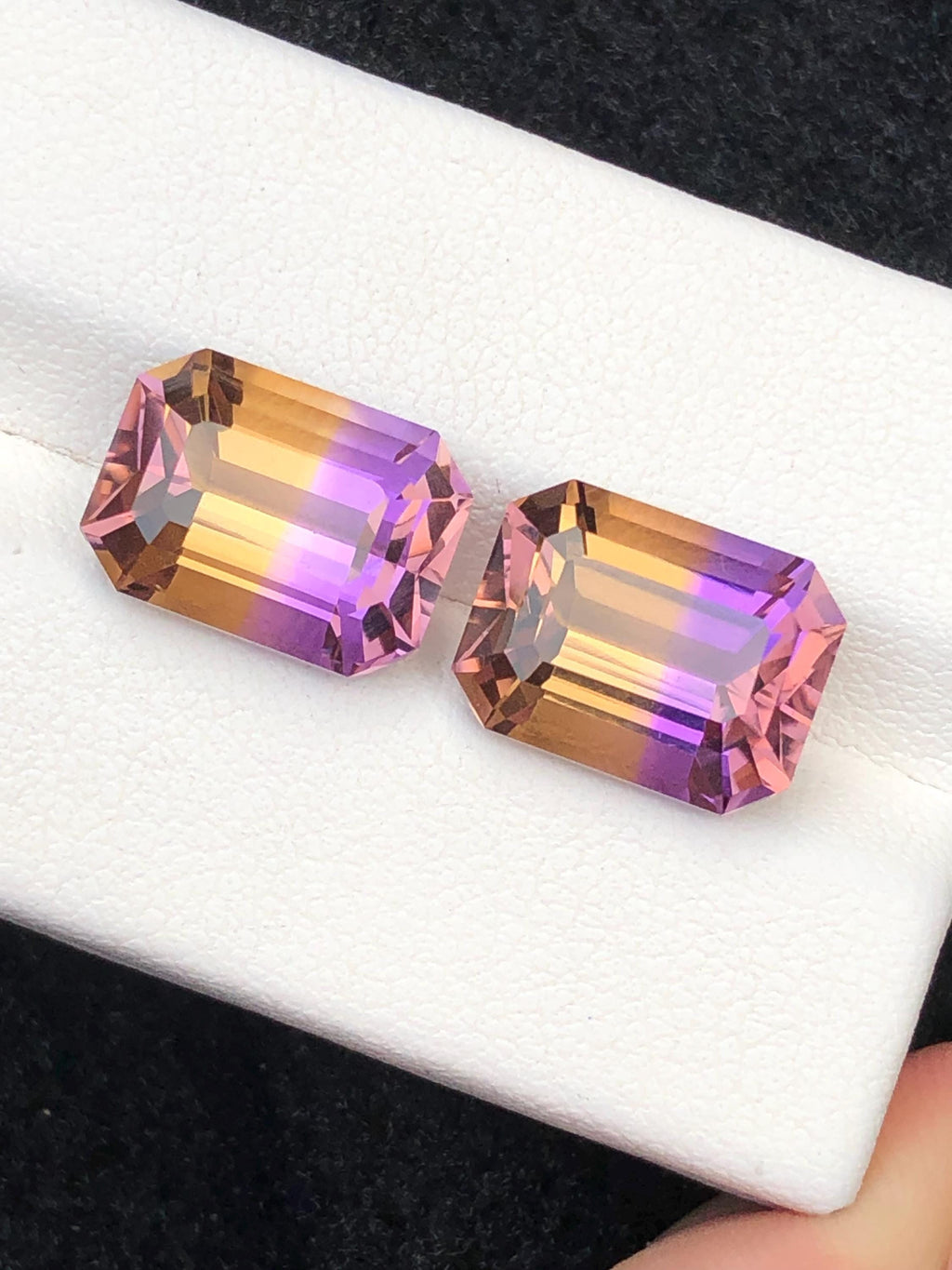 Bi Color Ametrine 11.40ct Cushion Cut • Bi-Color Gemstone from Bolivia
