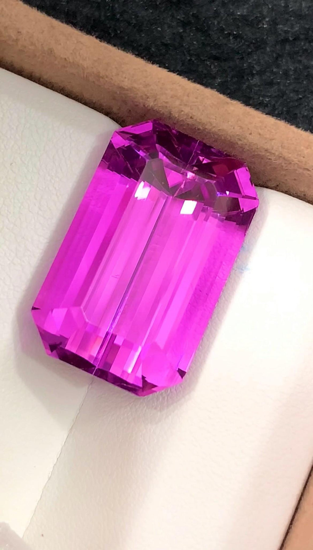 Pink Kunzite 59.25 Carat Emerald Cut Loose Gemstone from Afghanistan