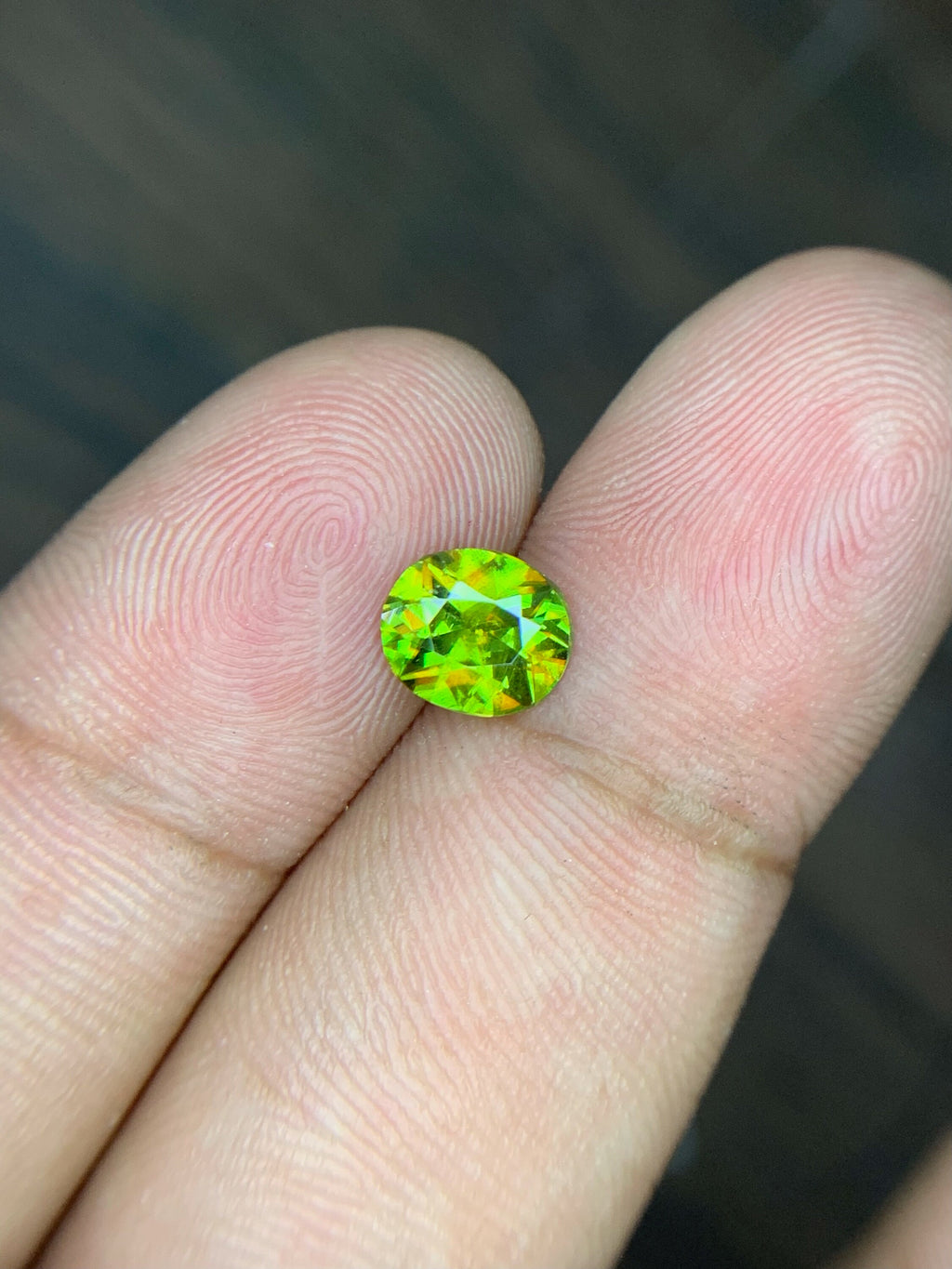 1.10 CT Natural Sphene Gemstone: Oval Cut, Himalayan Origin
