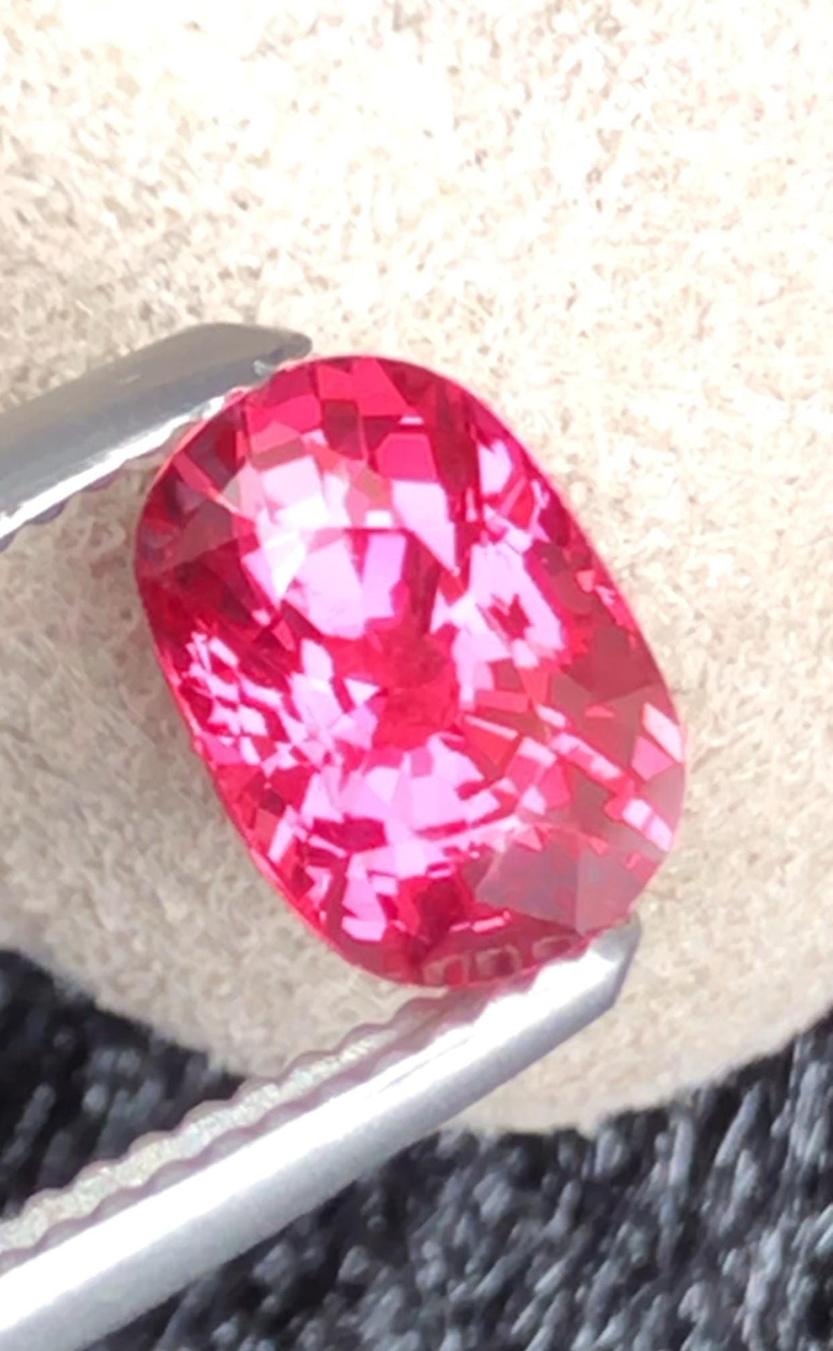 Mahenge Spinel 1.35ct Octagon Cut – Vivid Pink With Certificate