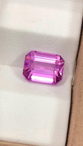 Pink Kunzite 7.90 Carat Emerald Cut Loose Gemstone from Afghanistan