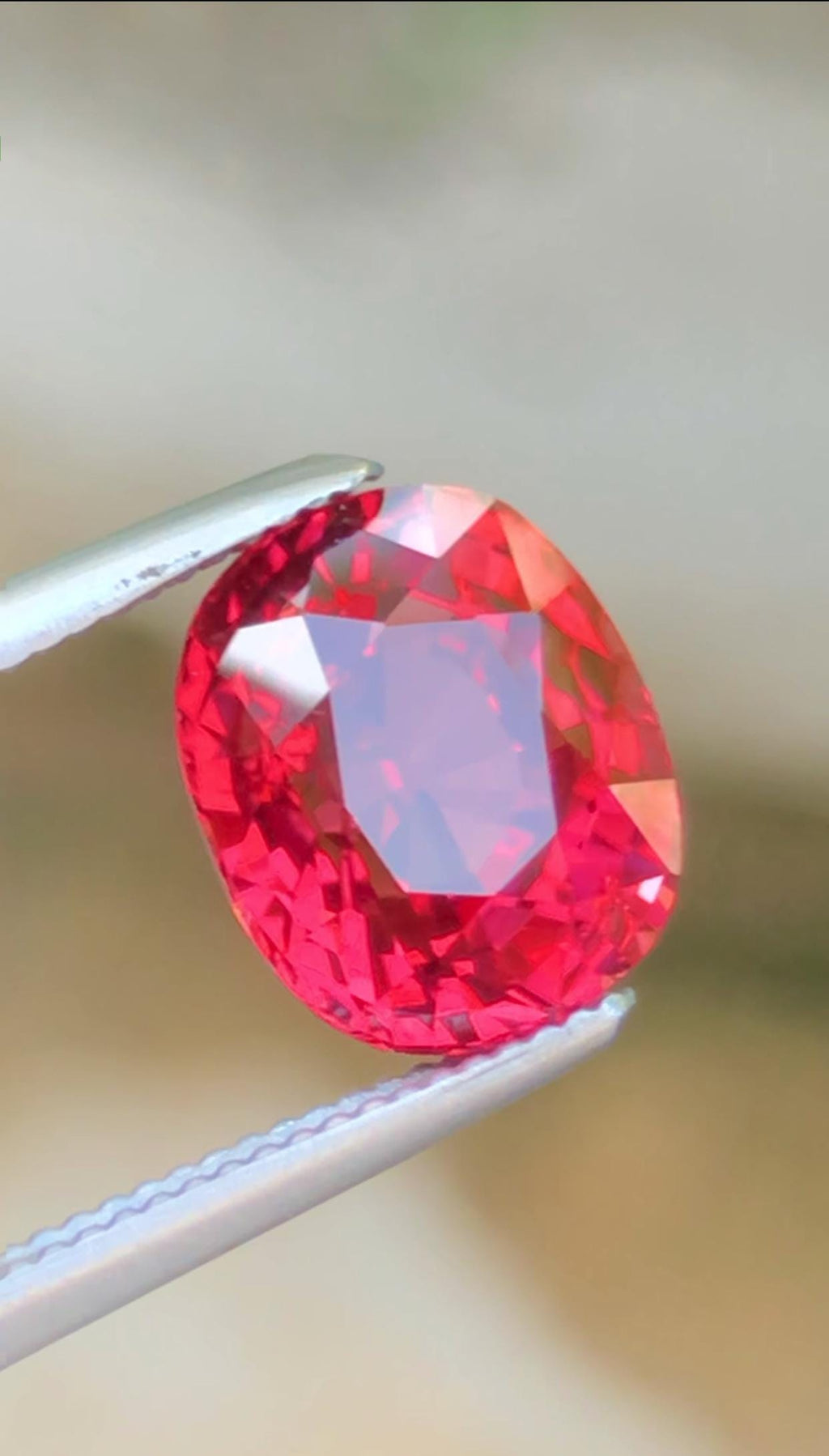 Superb Beauty,3.33 Cts Vibrant Red Burma Mines Natural No Heat Spinel