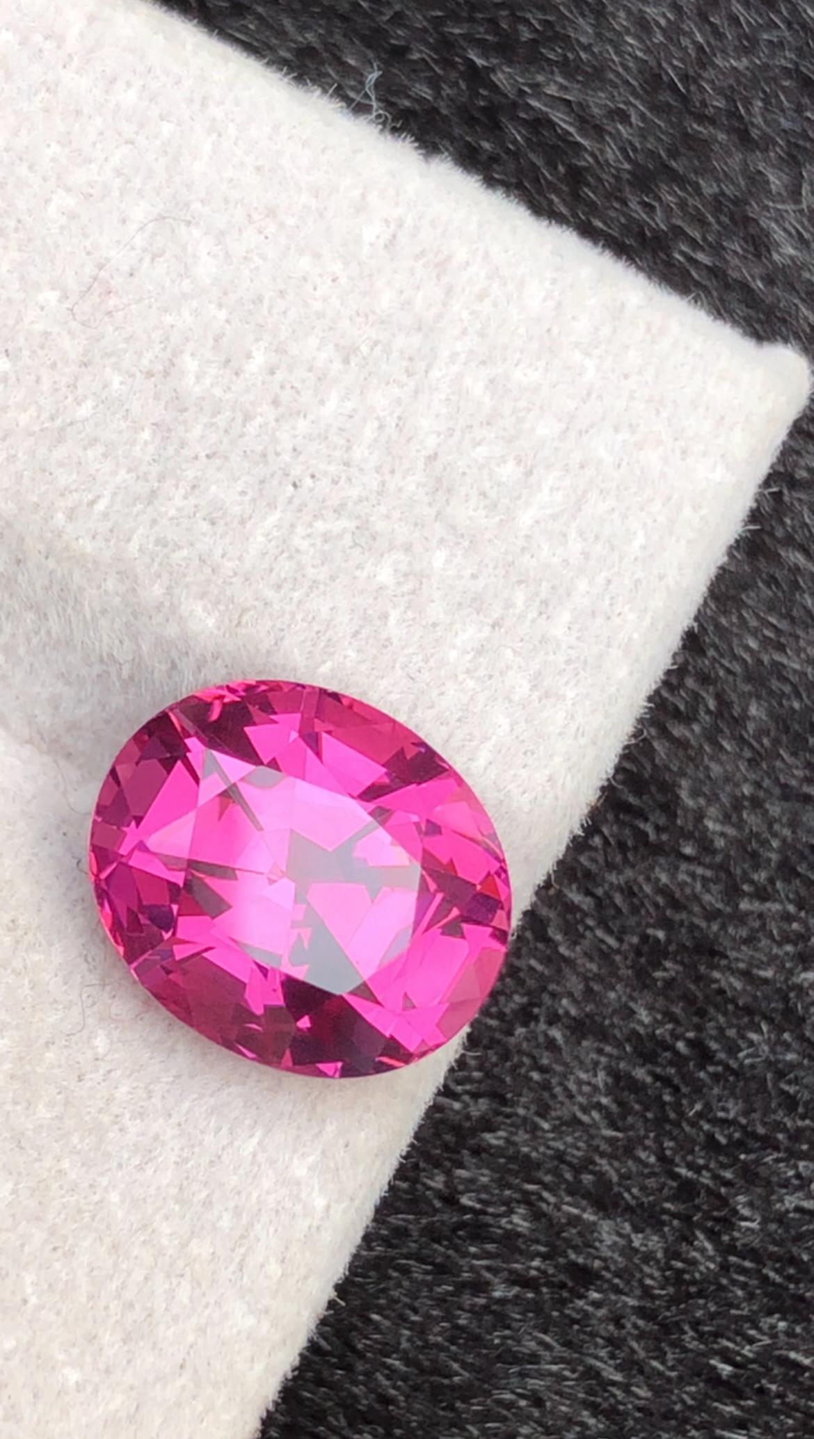 Purple Rhodolite Garnet 4.26ct Oval Cut – Raspberry-Tone Tanzanian Gemstone