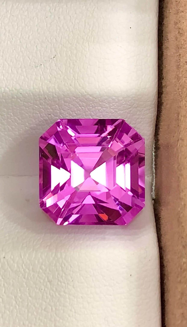 Pink Kunzite 16.20ct Asscher Cut – Precision Step Cut Gemstone from Afghanistan