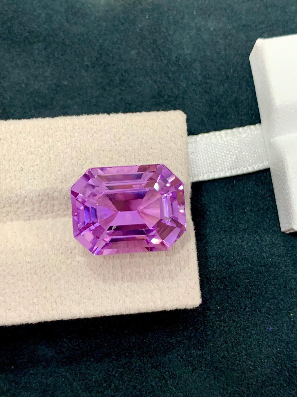 Purple Pink Kunzite 21.40ct Octagonal Step Cut Gem from Afghanistan