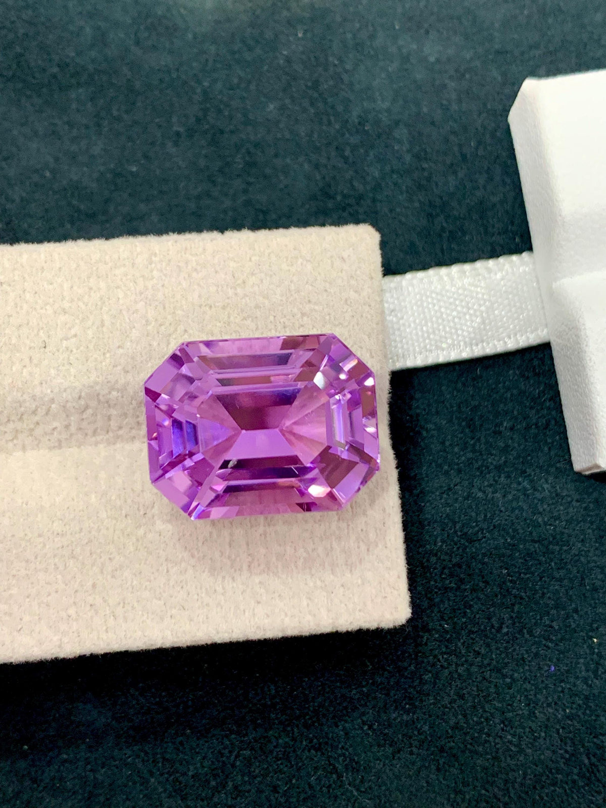 Purple Pink Kunzite 21.40ct Octagonal Step Cut Gem from Afghanistan