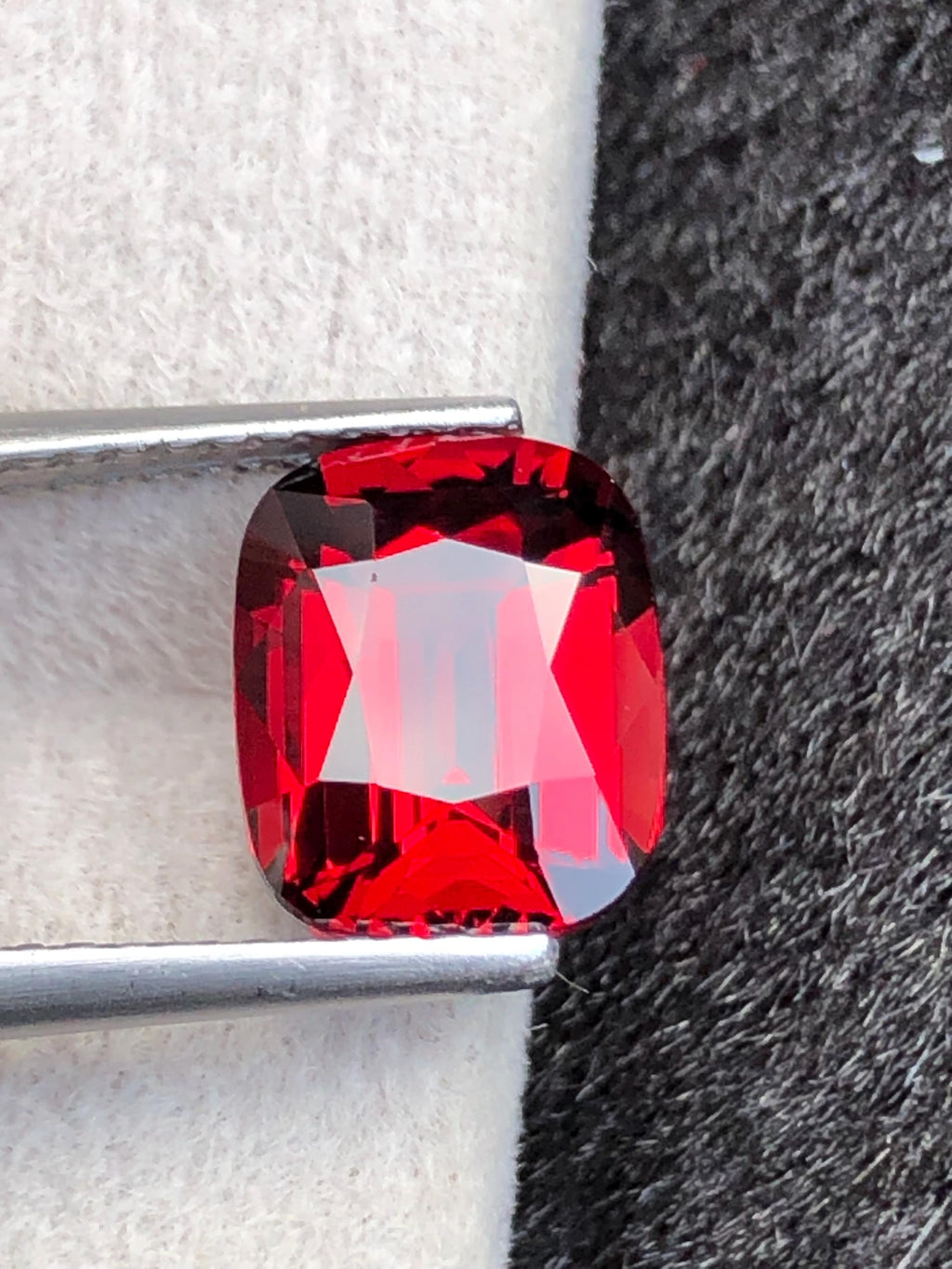 Rhodolite Garnet 3.13ct Cushion Cut Raspberry Pink from Tanzania