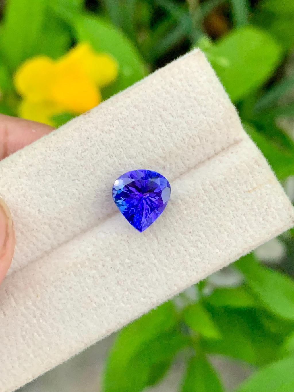 Natural Tanzanite Gemstone: 2.72 Carat Pear Shape, December Birthstone