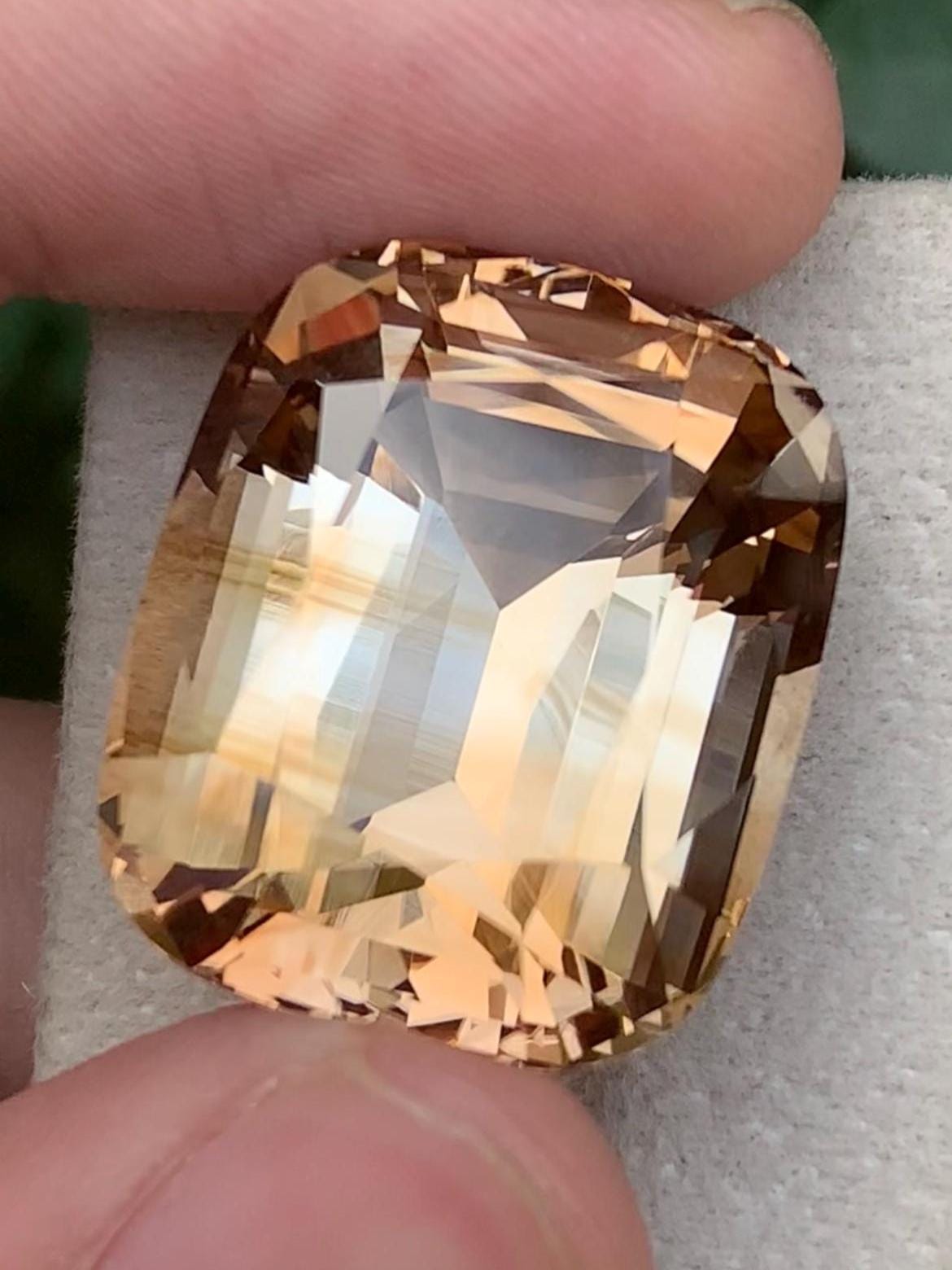 Golden Bronze Topaz 58.60ct Fancy Cut – Skardu Pakistan