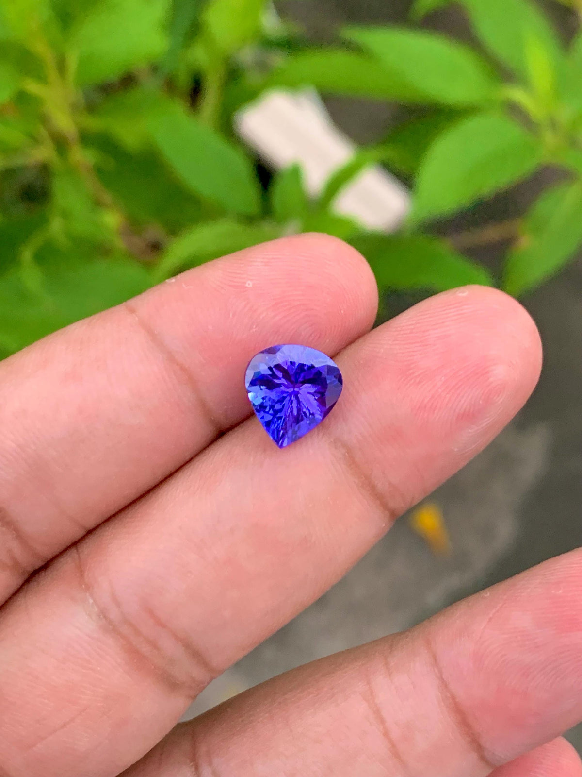 Natural Tanzanite Gemstone: 2.72 Carat Pear Shape, December Birthstone
