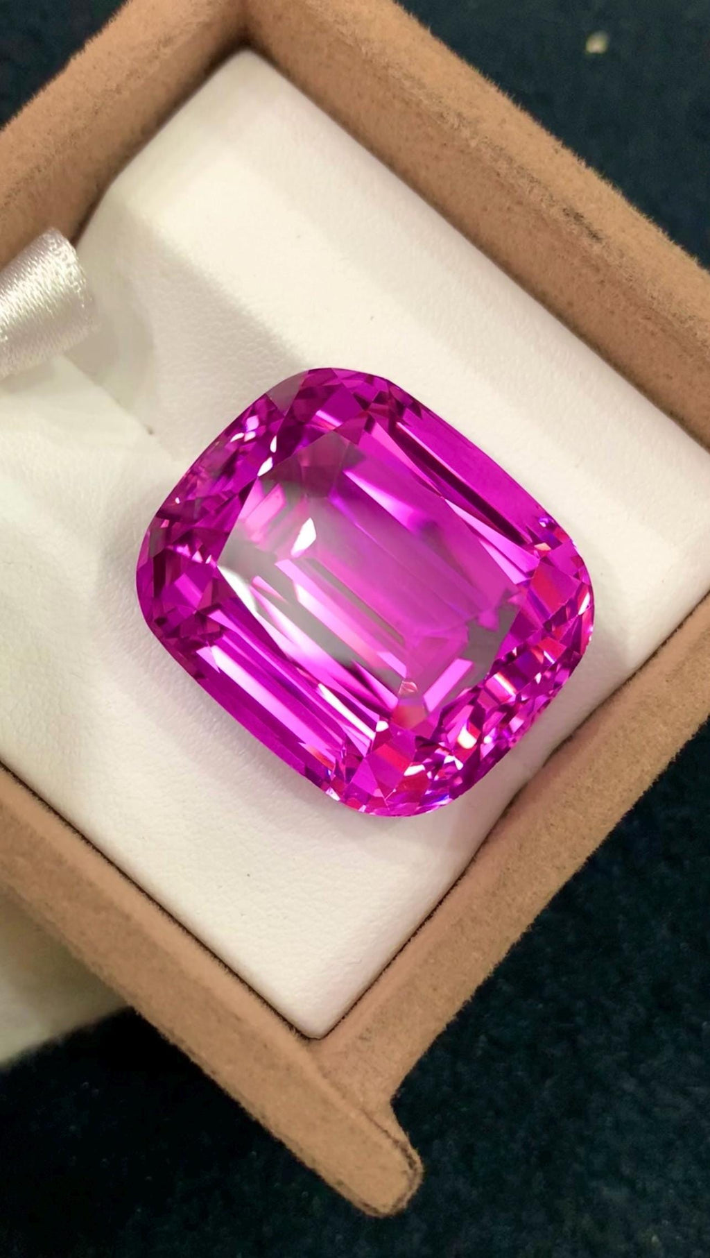 Pink Kunzite 102.30t Cushion Cut Gem - Big Size Kunzite from Afghanistan