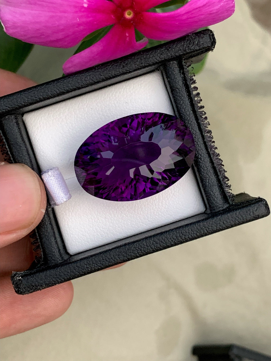 43 Ct Natural Purple Amethyst Oval Loose Gemstone - February Birthstone