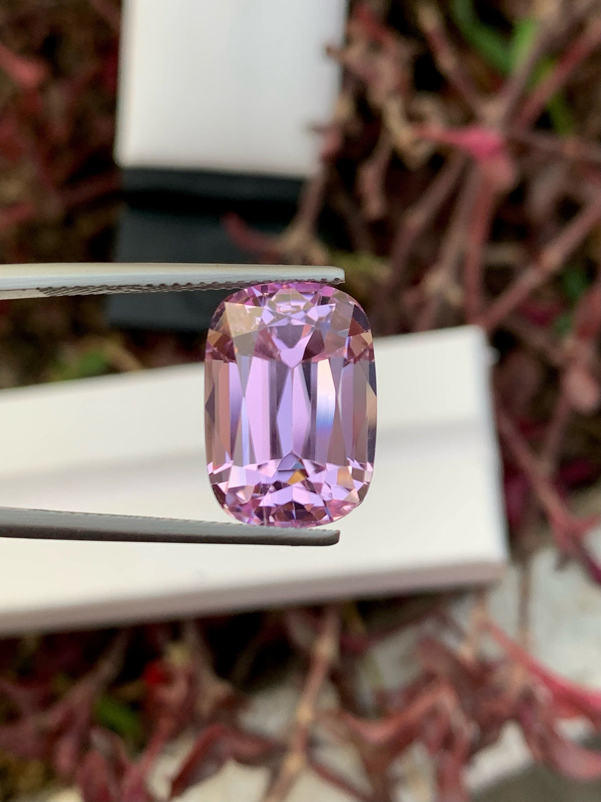 Baby Pink Kunzite Gemstone: 18.80 CT Cushion Cut Spodumene