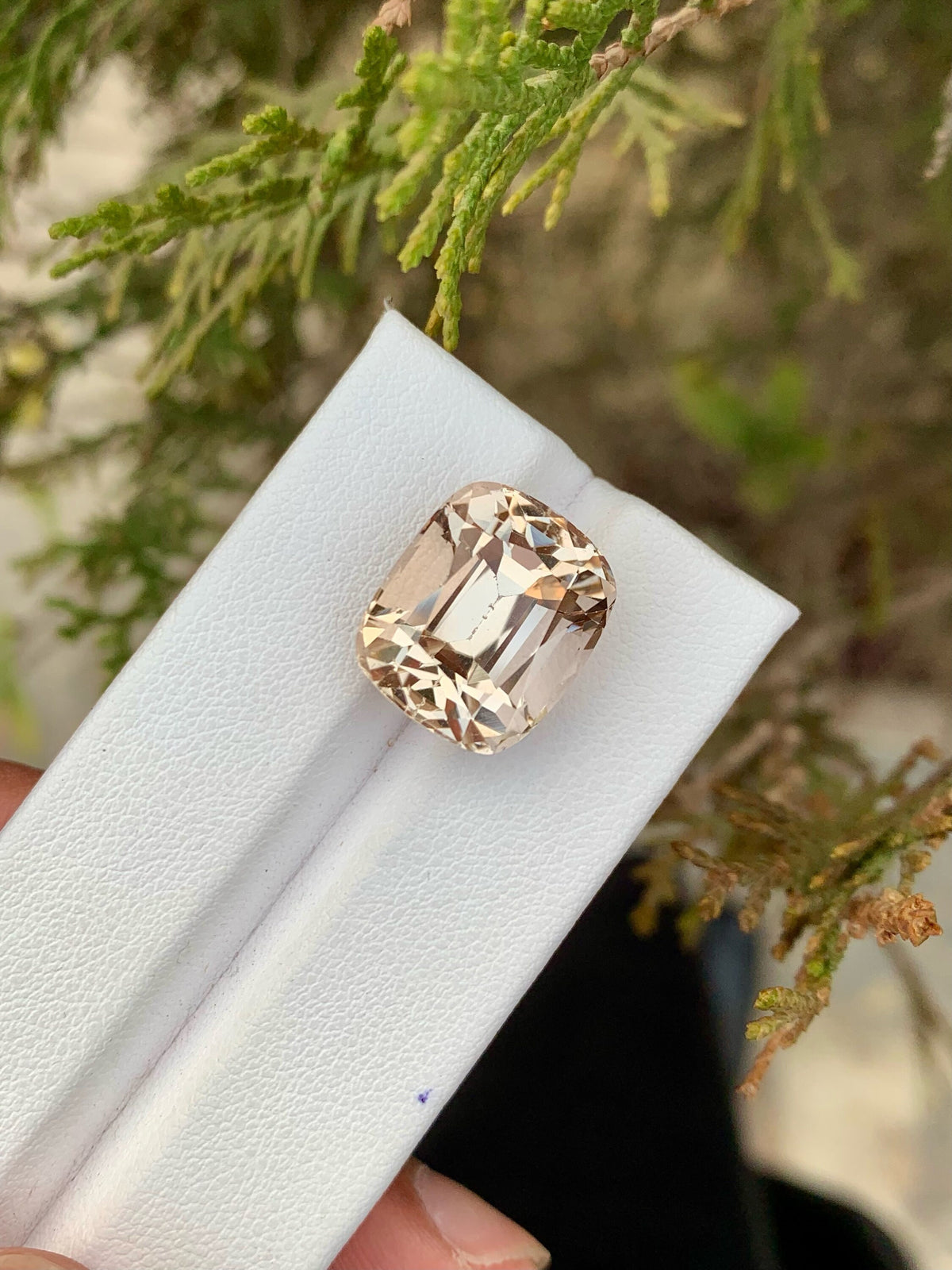 Natural Imperial Topaz Loose Gemstone: Faceted Cushion Cut, 20.05 CT